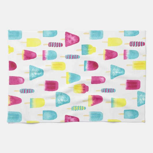 Yummy Popsicles Küchentuch (Horizontal)