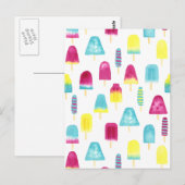 Yummy Popsicles Postkarte (Vorne/Hinten)