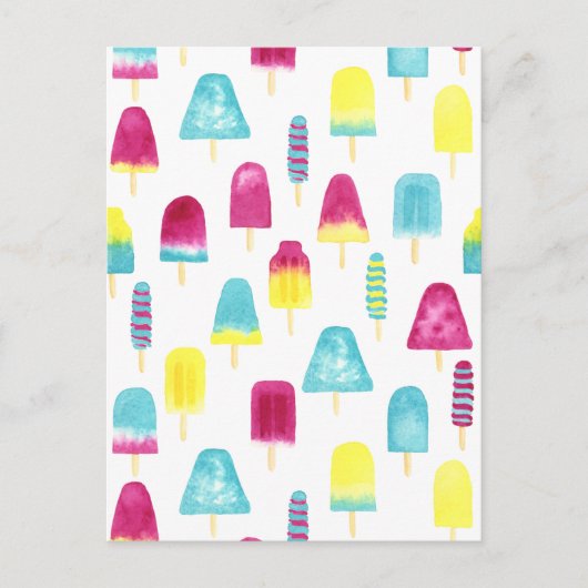 Yummy Popsicles Postkarte (Vorderseite)
