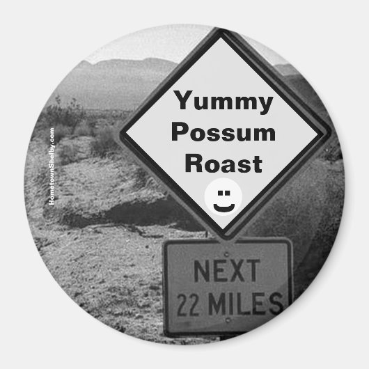 Yummy Possum Roast Kühlschrank Magnet (Vorne)