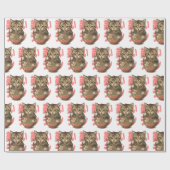 Yummy Ramen Kitten Geschenkpapier (Flach)