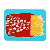 Yummy Ranch auf Fries Slogan Magnet (Horizontal)