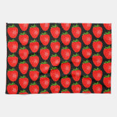 Yummy Red Strawberry World Funky Pattern Geschirrtuch (Horizontal)