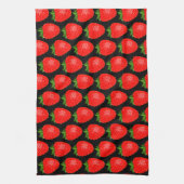 Yummy Red Strawberry World Funky Pattern Geschirrtuch (Vertikal)