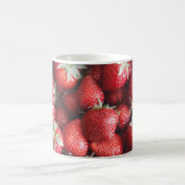 Yummy Red Vibrant Strawberry Pattern Kaffeetasse (Mittel)