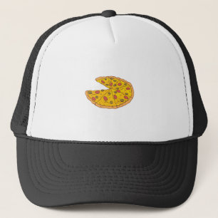 Yummy Sliced Pizza Cartoon Design Truckerkappe