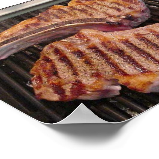 Yummy Steak Poster (Ecke)