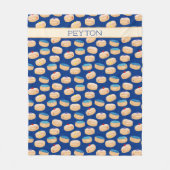 Yummy Sufganiyot Jelly Donuts Hanukkah Pattern Fleecedecke (Vorderseite)