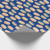 Yummy Sufganiyot Jelly Donuts Hanukkah Pattern Geschenkpapier (Ecke)