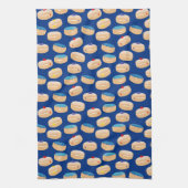 Yummy Sufganiyot Jelly Donuts Hanukkah Pattern Geschirrtuch (Vertikal)