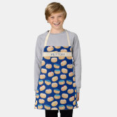 Yummy Sufganiyot Jelly Donuts Hanukkah Pattern Schürze (Getragen)