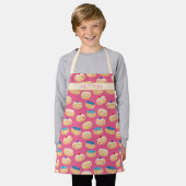 Yummy Sufganiyot Jelly Donuts Hanukkah Pattern Schürze (Getragen)