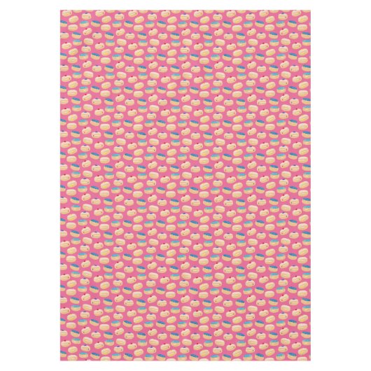 Yummy Sufganiyot Jelly Donuts Hanukkah Pattern Tischdecke (Vorderseite)