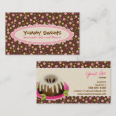 Yummy Süßigkeitens-Geschäfts-Karten Visitenkarte (Vorne/Hinten)