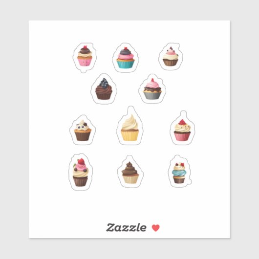 Yummy Sweet Delights Aufkleber (Blatt)