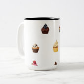 Yummy Sweet Delights Zweifarbige Tasse (Vorderseite Links)