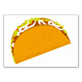 Yummy Taco Bar Tablecard Tischnummer (Vorderseite)