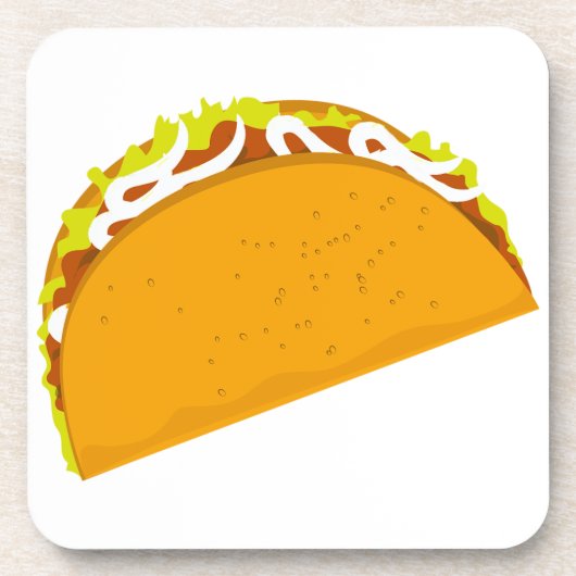 Yummy Taco Getränkeuntersetzer (Vorderseite)