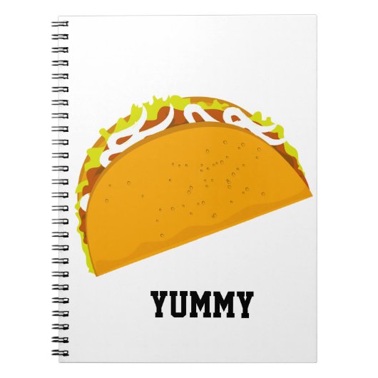 Yummy Taco Notizblock (Vorderseite)