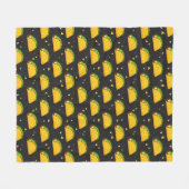 Yummy Taco Pattern Fleecedecke (Vorderseite (Horizontal))