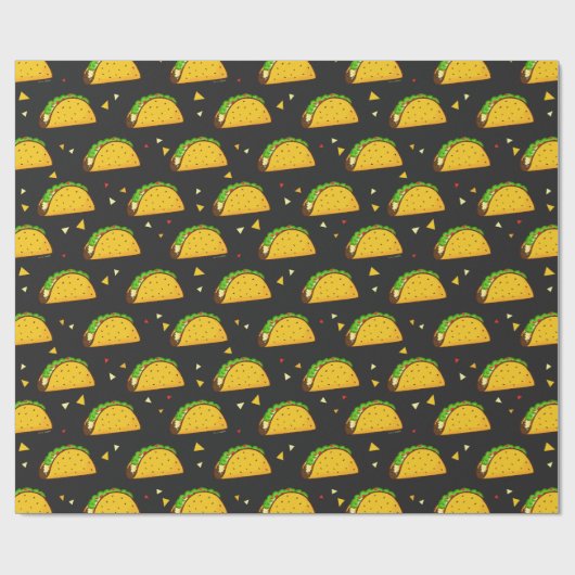 Yummy Taco Pattern Geschenkpapier (Flach)