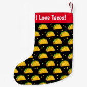 Yummy Taco Pattern Kleiner Weihnachtsstrumpf (Rückseite)