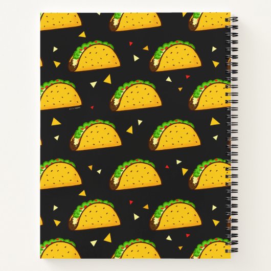 Yummy Taco Pattern Notizblock (Rückseite)