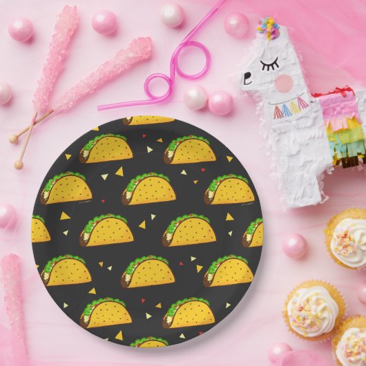 Yummy Taco Pattern Pappteller (Party)