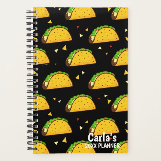 Yummy Taco Pattern Planer (Vorderseite)