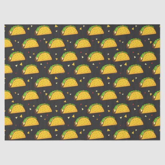 Yummy Taco Pattern Seidenpapier (Vorderseite)
