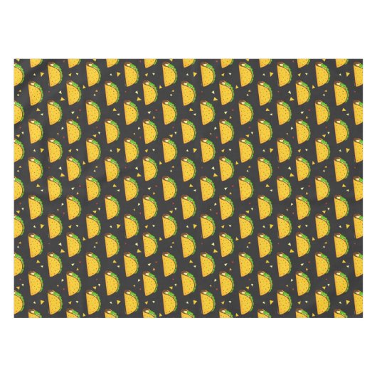 Yummy Taco Pattern Tischdecke (Vorderseite (Horizontal))