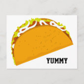 Yummy Taco Postkarte (Vorderseite)