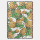 Yummy Tropical Panapse Pattern Throw Blanket Decke (Vorderseite Vertikal)