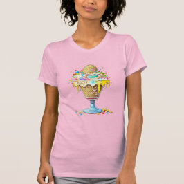 Yummy Whimsical Ice Cream Sundae T-Shirt