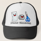 Yummys Papierfelsen Scissors Weltmeister-Hut!!! Truckerkappe (Vorderseite)