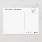 Yun Shoupings Lotus-Blume Postkarte (Rückseite)