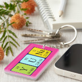 Yuna Periodenschlüsselring Schlüsselanhänger (Vorderseite rechts)