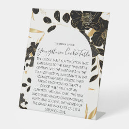 YUNGSTOWN COOKIE TABLE WEDING SIGN SOCKELSCHILD