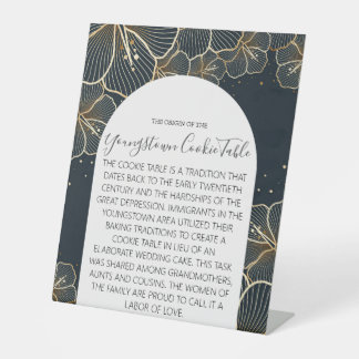 YUNGSTOWN COOKIE TABLE WEDING SIGN SOCKELSCHILD