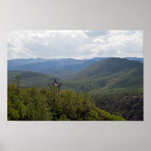 Yunnan-Gebirge, Shaxi, Yunnan - China Poster