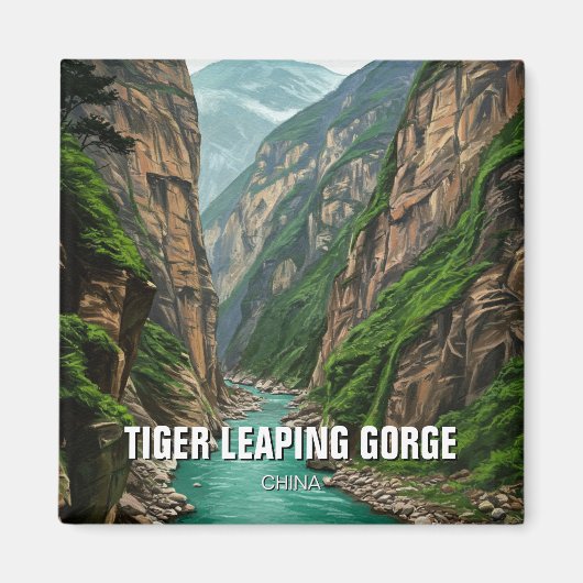Yunnan Tiger Leaping Gorge China Travel Magnet (Vorne)