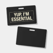 Yup Im Essential Ausweis (Vorder- & Rückseite)