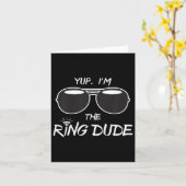 Yup Im Ring Typ - Funny Kids Ring Bearer Karte (Gelbe Blume)