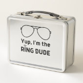 Yup Im Ring Typ lustige Jungs Metall Brotdose (Vorderseite)