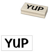 YUP ( Ja Yep Yeah Mmhmm ) Gummistempel (Stempel)