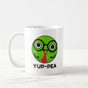 Yup-pea Funny Yuppie Veggie Pea Pun Kaffeetasse