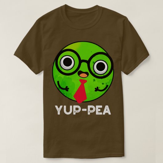 Yuppea Funny Yuppie Veggie Pea Pun 1 T-Shirt (Design vorne)