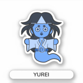 Yurei, japanischer Geist Aufkleber