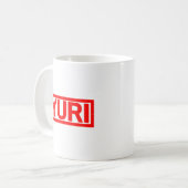 Yuri Briefmarke Kaffeetasse (Vorderseite Links)