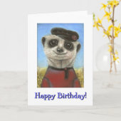 Yuri das meerkat karte (Gelbe Blume)